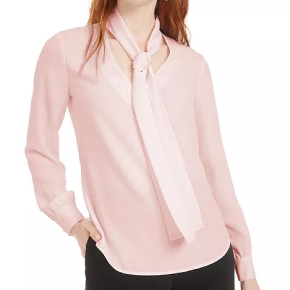 Bar III Tie-Neck Blouse, Created for Macy's - XL
